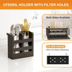 Greenual Black Bamboo Dish Drying Rack - Image 3