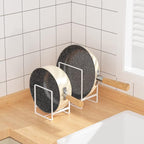 2 Large 2 Small Plate Organizers Holders Upright Cabinet Dish Drying Racks - Image 7