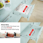 Bamboo Spice Drawer Organizer, Expandable 4 Tier Spice Rack - Image 4