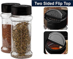 TUZAZO 14 Pcs Spice Bottles Plastic Seasoning Containers, 3 Oz Clear Plastic - Image 3