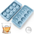 Round Ice Cube Trays for Freezer, 1.8 INCH x 8, Ice Ball Maker Mold | Round Ice by Aibirui