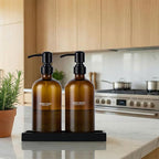 Glass Soap Dispenser Set for Kitchen, Hand and Dish Soap Dispenser - Image 5