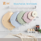 GUANCI Silicone Lids for Bowl 8 Pack, Microwave Splatter Cover - Image 2