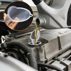 4 Pcs Long Neck Oil Funnel for Automotive, Wide Mouth Plastic Funnel, Long - Image 4