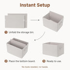 StorageWorks Foldable Shelf Organizer Bins, Closet Storage Baskets - Image 7