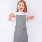 2 Pack Stripes Kids Apron, Kids Cooking Aprons - Image 7