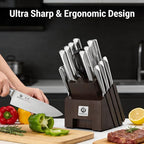 imarku Knife Set, Ultra Sharp Kitchen Knife Set - Image 4