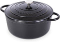 Cast Iron Dutch Oven with Lid – Non-Stick Ovenproof Enamelled Casserole Pot – by Nuovva