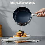 Induction Cookware Set 6-Piece, Stackable Kitchen Cooking Pots Set, 6qt 4.8qt & - Image 4