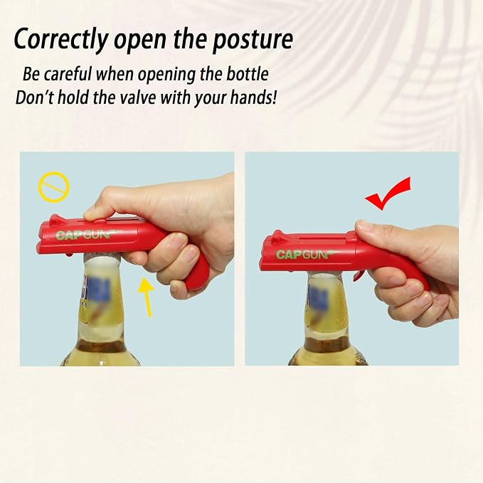 Grey Cap Gun Bottle Opener - Image 3