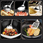 Stainless Steel Cooking Utensils Set, Wok Utensils Set Include Wok Ladle - Image 5