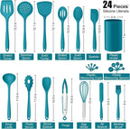 E-far Silicone Cooking Utensils Set, Silicone Kitchen Tools - Image 2