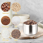holoith 2 Pack Coffee and Sugar Dispenser - 10 oz Sugar Bowl with Glass Lid and - Image 7