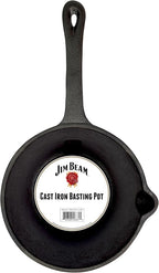 Jim Beam JB0204 Pre-Seasoned Heavy Duty Construction Cast Iron Basting Pot - Image 2
