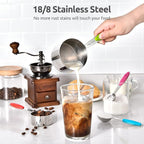 Measuring Cups : U-Taste 18/8 Stainless Steel Measuring Cups and Spoons Set of - Image 3