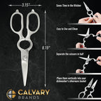 Kitchen Scissors for Food | Professional Chef Endorsed | Kitchen Shears Heavy - Image 6