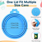 Uiifan Cat Food Lid Cat Food Can Covers Lids 8 Pcs Pet Can Supplies Set 5 - Image 3