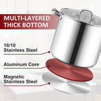 Herogo 16-Quart 18/10 Stainless Steel Stock Pot - Image 6