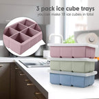 Excnorm Silicone Ice Cube Trays 3 Pack - Image 4