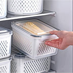 4 Pack Large Fridge Food Storage Container Set - Image 3