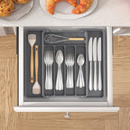 Lifewit Silverware Drawer Organizer, Expandable Utensil Tray - Image 8