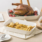 HOMBENE 4.2 QT Deep Ceramic Baking Dish, Lasagna Pan - Image 7