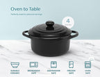Kook Ceramic Mini Cocotte Set, Small Casserole Dishes - Image 7