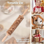 Floral Reindeer Embossed Rolling Pins - Image 5
