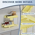VERIFOST 2 Pack Under Sink Organizers and Storage, Height Adjustable Bathroom - Image 5