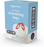 Amazon Basics Tall Kitchen Drawstring Trash Bags, Clean Fresh Scent, 13 Gallon - Image 4