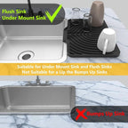 Silicone Drying Mat for Kitchen Counter, Dish Drying Rack Matt - Image 5