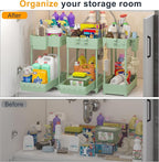 Sevenblue 3 Pack Under Sink Organizers, 2-Tier Multi-Use Kitchen and Bathroom - Image 4