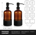 16 oz Hand and Dish Soap Dispenser Set - Image 5