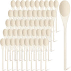 Eaasty 50 Pcs 9.8 Inch Wooden Spoons Bulk by Eaasty