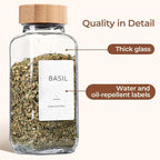 ComSaf 8 oz 6Pcs Glass Spice Jars - Image 4