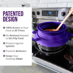 L.I.Q Silicone Splatter Guard – Fits 8 and 10 Inch Pots – Microwave Safe and - Image 6
