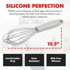 Chef Craft Premium Silicone Wire Cooking Whisk, 10.5 inch - Image 4