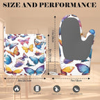 Colorful Butterflies Heat-Resistant Oven Mitts and Pot Holder Kitchen Non-Slip - Image 3