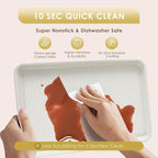 Baking Sheet Pan Set of 3, Nonstick Carbon Steel Cookie Sheets - Image 8