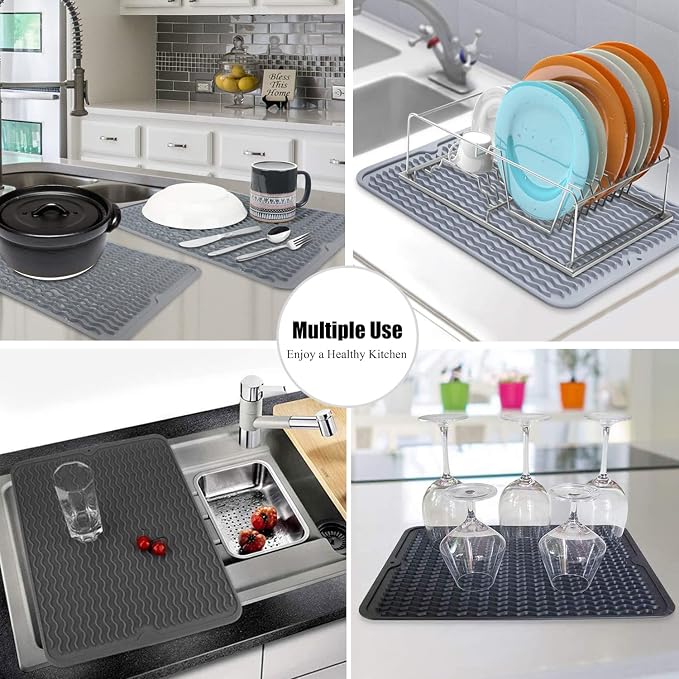 Silicone Dish Drying Mat for Multiple Usage, Easy clean, Eco-friendly, - Image 7