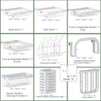 PUSDON Over Sink Dish Drying Rack Stainless Steel, Adjustable Large Dish Drainer - Image 4