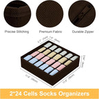 Joyoldelf Sock Organizer Drawer Organizer - Image 2