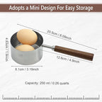 Mini Sauce Pan 250ml, Stainless Steel Butter Warmer - Image 2