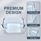 Small Casserole Dishes 4 Pack, 5 Inch Glass Square Baking Dish Individual - Image 2