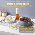 Silicone Drying Mat for Kitchen Counter, Dish Drying Rack Matt - Image 4