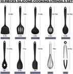 TeamFar Silicone Cooking Utensils, 446°F Heat Resistant Kitchen Gadgets Tools - Image 2