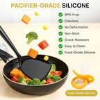 3 Pieces Silicone Spatula, Pacifier-Grade Silicone Spatulas Set Heat Resistant - Image 3