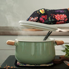 Bencailor 6 Pcs Vintage Wildflower Kitchen Towels Oven Mitts and Pot Holders - Image 4