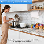 Paper Towel Holder Under Cabinet, Stainless Steel, Adhesive & Wall Mount - Image 3
