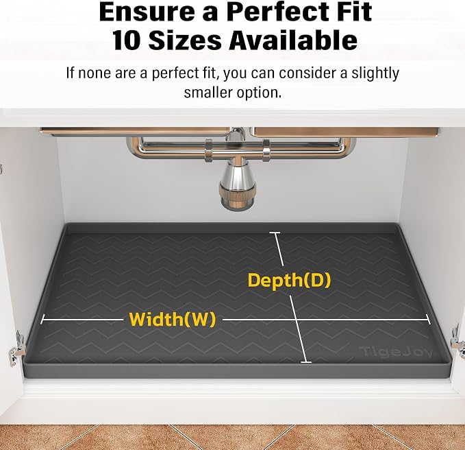 TigeJoy 22" x 19" Under Sink Mats - Image 6